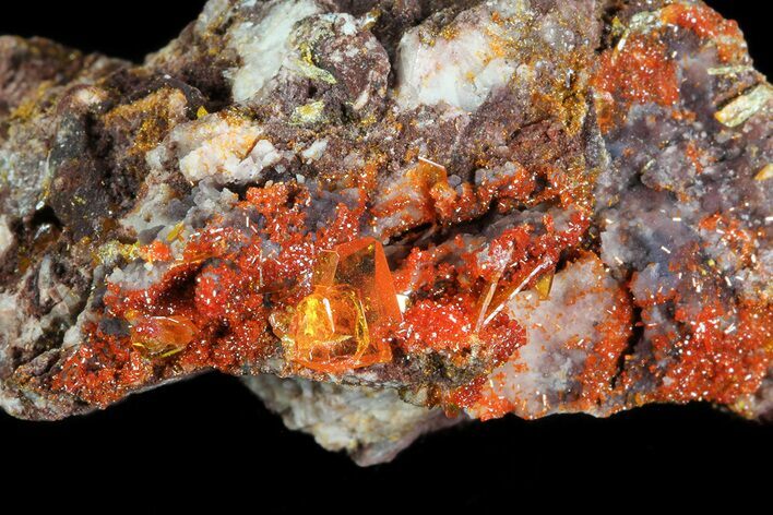 Wulfenite Crystal Cluster - Rowley Mine, AZ #76854